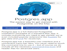 Tablet Screenshot of postgresapp.com
